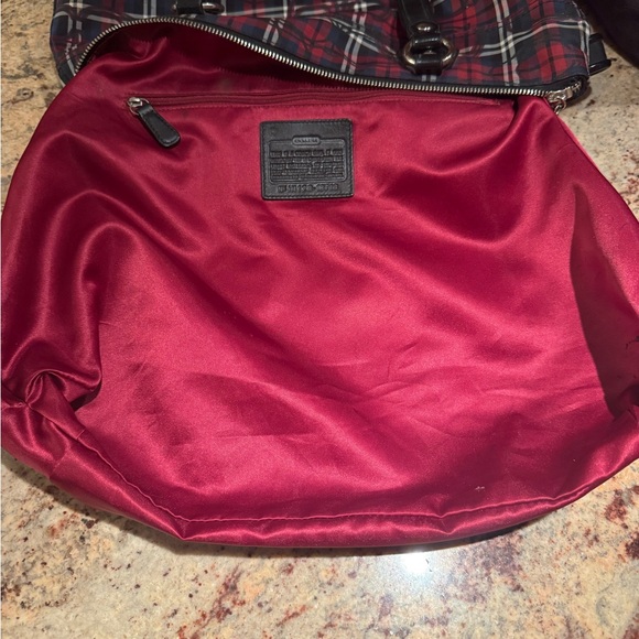 Coach Poppy Large Tartan Plaid Satchel with Matching Wristlet - Picture 14 of 16